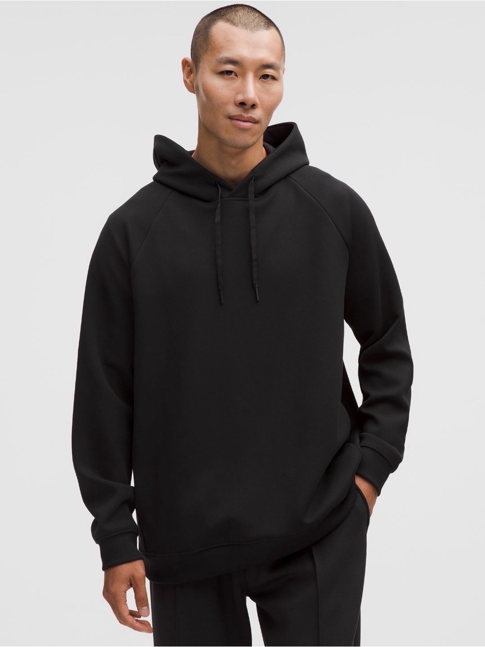 Lululemon Smooth Spacer Classic Fit Men's Black Pullover Hoodie Large